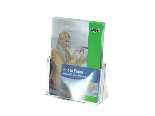 Sigel Style Tisch-Prospekth​alter Prospektständer Acryl DIN A4 1Fach