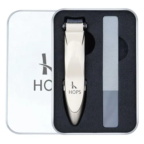 Nagelknipser mit Feile und Auffangbehälter