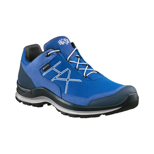 HAIX Black Eagle Adventure 3.0 GTX Low - Sportliche Wanderschuhe in Azure-Silver - Wasserdichte Wanderschuhe mit GORE-TEX, die Deine Füße trocken halten und gleichzeitig Komfort bieten für jedes Abenteuer.