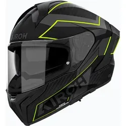 Airoh Matryx Sentinel Integralhelm - Matt Schwarz/Grau/Neon-Gelb - L - Motorradhelm mit hochmodernem Belüftungssystem und A3S Antifog-Technologie für maximale Sicht und Sicherheit. Ideal für Abenteuerfahrer, die keine Kompromisse eingehen wollen.