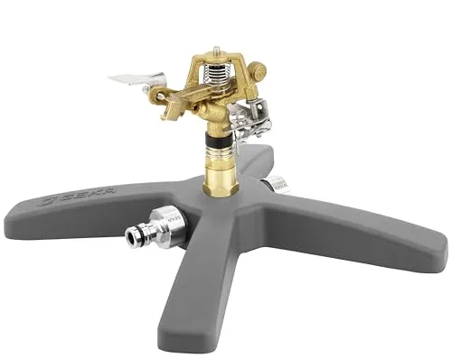 GEKA Rasensprenger V 80 B - Vielseitiger Impulsregner für bis zu 531 m² - Bewässerungssysteme mit präziser Reichweitenverstellung von 1-13 m und stufenlos einstellbaren Sektoren. Profi-Qualität aus Metall für optimale Haltbarkeit und Leistung.