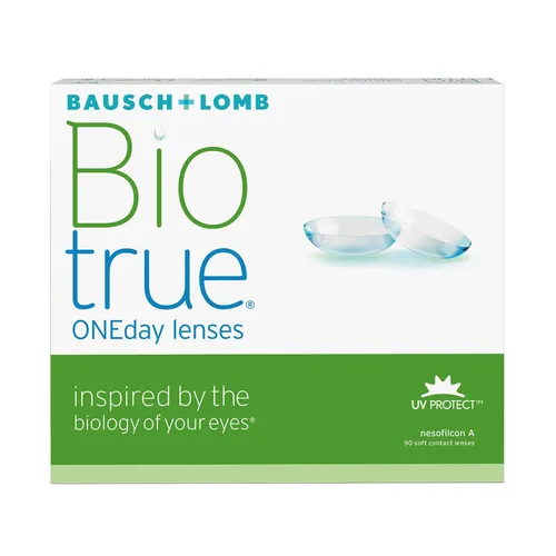 Bausch & Lomb Biotrue® ONEday 90 Tageslinsen - Die Biotrue ONEday Tageslinsen bieten höchsten Tragekomfort dank innovativem Hydrogel. Sie sind ideal für den täglichen Gebrauch und bieten eine hohe Feuchtigkeit, ohne Reinigungsaufwand.