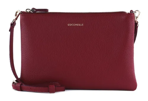 Coccinelle Best Crossbody Bag Sangria - Umhängetaschen mit weichem Leder und schickem Design, perfekt für lässige Eleganz zu jedem Outfit. Maße: 24 x 15,5 x 2 cm.