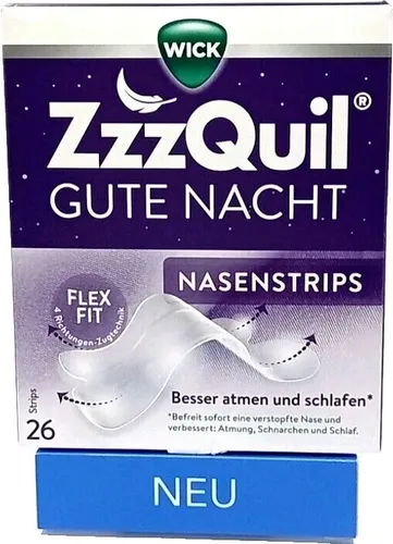 WICK ZzzQuil Gute Nacht Nasenstrips 26 St