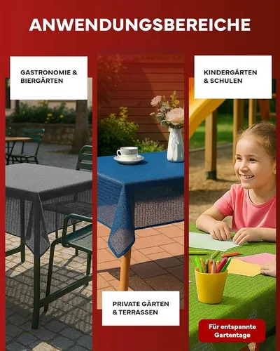 texpot Tischdecke Gartentischdecke Schaum PVC Weichschaum (1-tlg)