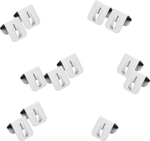 Metall Fensterhaken weiß für 12-20 mm Rahmendicke in weiß von Spetebo