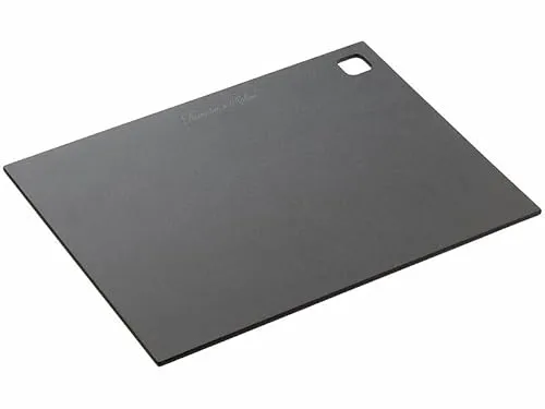 Rosenstein & Söhne Holzschneidebrett: Holzfaser-Schneidebrett, spülmaschinenfest, schwarz, 37 x 27,5 x 0,6cm (Essenszubereitungs-Schneidebretter, Küchenbretter Holz)…
