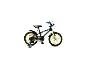 Byox Kinderfahrrad Monster 16 Zoll schwarz mit Stützrädern