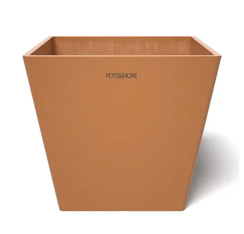 Valo Blumentopf POTS&MORE Pflanztopf Prismo 20, ø 20 cm quadratisch Terrakotta