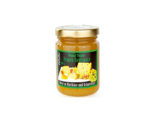 Ruwisch & Zuck Saucen, Ruwisch & Zuck Original Tessiner Feigen Senfsauce Süßlich scharf 190g