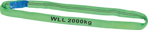 Rundschlinge WLL 2.000 kg, Länge 1,5 m, Umfang 3 m, grün | PETEX