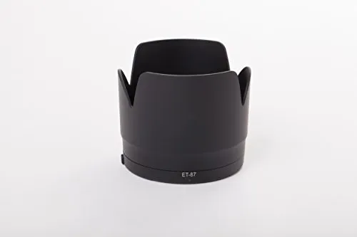 vhbw Gegenlichtblende kompatibel mit Canon EF 70-200mm f/2.8L is II USM 77mm Objektiv Schwarz, Kunststoff, tulpenförmig