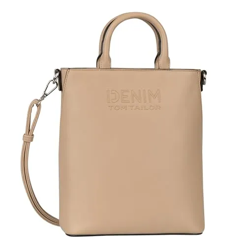 TOM TAILOR Handtasche Tote Bag - Camel - Handtasche in Camel, aus hochwertigem Polyurethan, mit verstellbarem Schulterriemen und Magnetverschluss. Ideal für stilbewusste Frauen, die Funktionalität und Design schätzen.