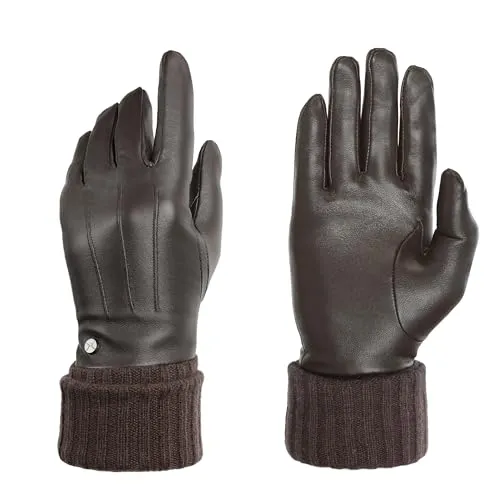 PEARLWOOD Damen Handschuh Lipa aus Schafleder mit Touch-Funktion | Dunkelbraun Größe XS