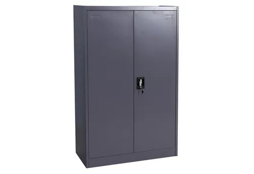 PROREGAL® Aktenschrank 140x90x40cm - Dunkelgrau, 2 Türen, sicher abschließbar - Der PROREGAL® Aktenschrank ist ideal für die sichere Aufbewahrung von Dokumenten und Bürobedarf. Mit robustem Stahl und höhenverstellbaren Regalböden bietet er flexiblen Stauraum und sorgt für Ordnung in jedem Büro.