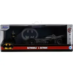 DC Comics Batmovil 1989 Metallauto und Batman-Figurenset