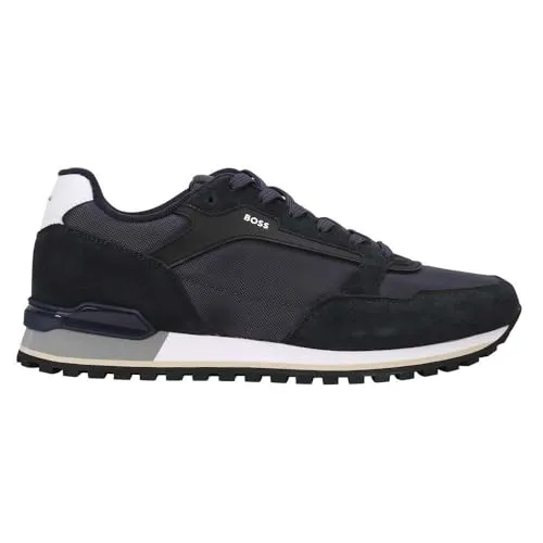 BOSS Parkour_L_Runn Sneaker Schnürschuh - Sneaker in Größe 42, dunkelblau, mit sportlichem Design und gepolsterter, herausnehmbarer Innensohle für optimalen Tragekomfort.