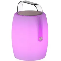 Kabellose Bluetooth-Lautsprecherlampe 10W Weiß Lumisky - Lautsprecherlampe mit 10W Sound, spritzwassergeschützt und ideal für drinnen und draußen. Genießen Sie Musik und stimmungsvolles Licht überall!