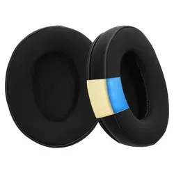 kwmobile 2x Kunstleder Ohr Polster für Sennheiser HD280 Pro Ohrpolster - Ersatz Ohrpolster - Kopfhörer Ersatzteile - Kopfhörer Ersatzpolster mit - Schwarz