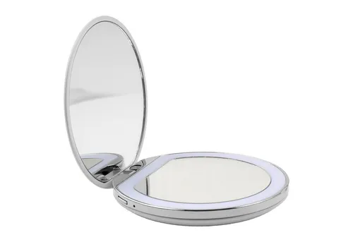 AILORIA Kosmetikspiegel MAQUILLAGE mit dimmbarer LED-Beleuchtung - Kosmetikspiegel mit USB-Ladefunktion, ideal für perfektes Make-up unterwegs. Kompakt und leicht für jede Tasche.