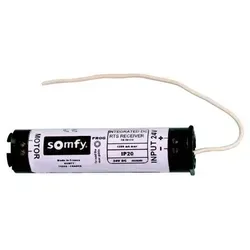 Somfy Funkempfänger 24VDC RTS (1870140) - Steuerungen mit integriertem 24V DC RTS-Funkempfänger, ideal für Einzel- und Gruppenbefehle, kompatibel mit Sonnensensoren und temperaturbeständig von 5 °C bis 40 °C.