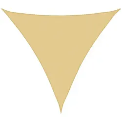furnicato Sonnensegel Dreieck 4,5 x 4,5 x 4,5 m Sand