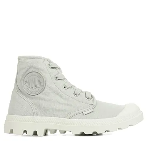 Palladium Damen Pampa Hi Sneaker Boots, Grau, 39 EU - Wanderschuhe mit 14 oz Canvas aus 100% Baumwolle, robust und bequem, ideal für Abenteuer in der Natur.