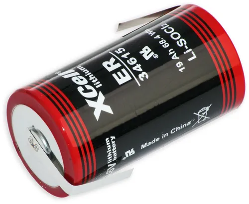 KRAFTMAX Lithium-Batterie LS34615, D, mit Z-Lötfahne, 3,6 V-, 19000 mAh 134980