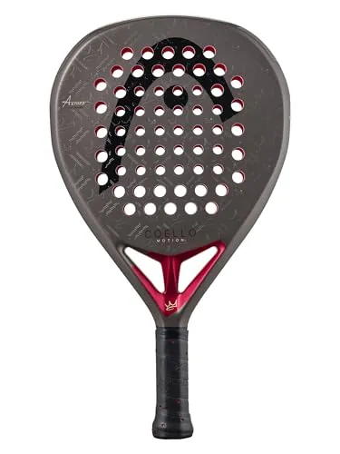 Head Padelschläger Coello Motion 2026 grau|rot - Hochwertiger Padelschläger für Fortgeschrittene, mit diamantförmigem Schlägerkopf für optimales Spielgefühl. Leicht und ausgewogen, ideal für präzise Schläge.