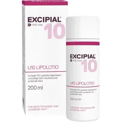 Excipial U10 Lipolotio 200 ML - Ganzkörperpflege mit 10% Urea, intensiv hydratisiert und reduziert Juckreiz, ideal für sehr trockene Haut.