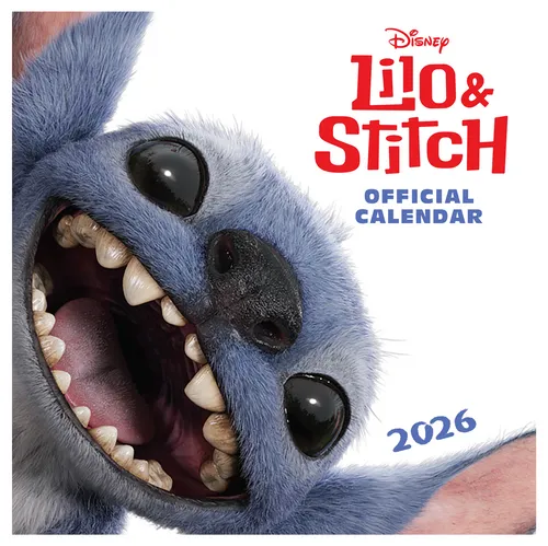 Kalender 2026 Lilo & Stitch Disney Calendar Wandkalender Poster 30x30 cm