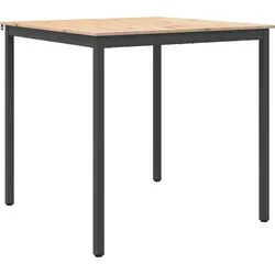 vidaXL Bartisch Natur 110 x 55 x 105 cm Massives Kiefernholz - Braun