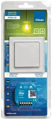 Eltako Blisterpack Schalten BPS55-L62 - Smart Home Set mit Funktaster und Lichtaktor, energieeffizient und ohne Stand-by-Verlust für einfache Steuerung Ihrer Beleuchtung.