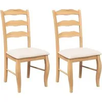 DELUKE Esszimmerstühle RESZ 2er Set mit Kissen