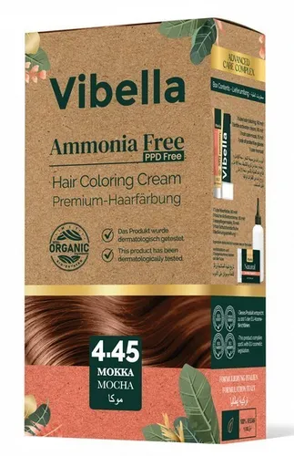 Vibella Haarfärbecreme Nr. 4,45 Mokka – Premium-Haarfarbe