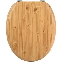 MSV WC Sitz Toilettendeckel Holz