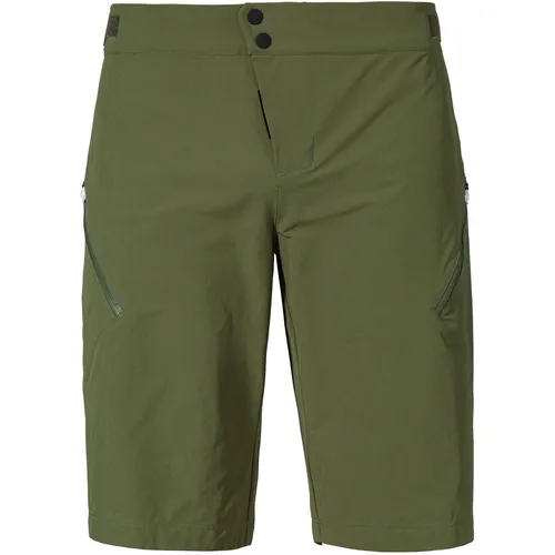 Schöffel Shorts Style Puula - Radhose Gr 56 oliv - Herren Outdoor Shorts & 3/4 Hosen, robuste Radshorts aus Stretchmaterial, ideal für Mountainbike-Touren mit praktischen Taschen.