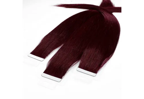 hair2heart Echthaar-Extension Tape Extensions glatt #55/66 - Haarverlängerungen für voluminöses, glänzendes Haar in natürlichen Längen. Die 40cm langen Tape Extensions bieten einfachen Anbringungsprozess und sicheren Halt ohne zusätzliches Zubehör.