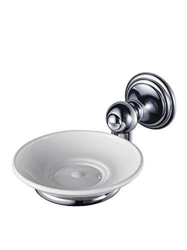 HACEKA allure Seifenhalter, verchromt, weißes Porzellan, 1126172