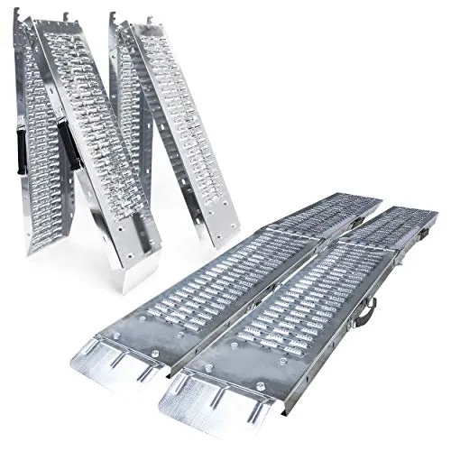 VOUNOT® 2 x Faltbare Auffahrrampe