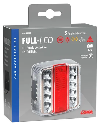 Full-Led Rück- & Bremsleuchte mit 14 LEDs, 12V