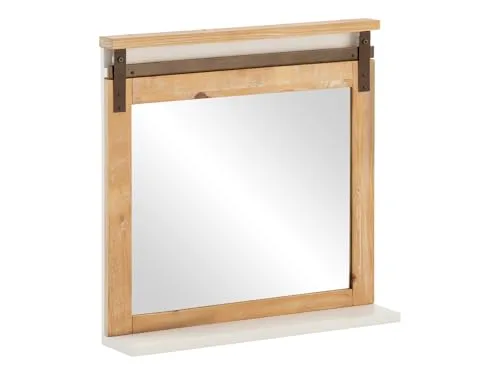 massivum Badspiegel Capera 70x70 – Quadratisch und stilvoll - Badspiegel aus lackierter Pinie, quadratisch mit einer Größe von 70x70 cm. Ideal für moderne Badezimmer und sorgt für ein elegantes Ambiente.