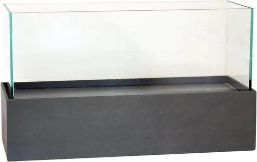 VIVANNO Windlicht Fiberglas CANDELITO Rechteckig - Anthrazit Matt (1 St), 50x20x29 cm