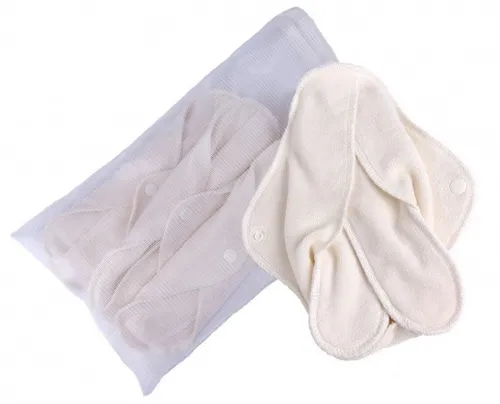 Produktbild Popolini Waschbare Damenbinden 5er-Set Frottee Organic im Waeschenetz
