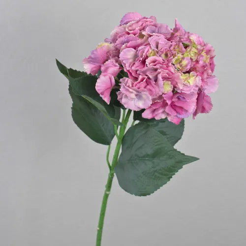 artplants Künstliche Hortensie, Flieder, 70cm, Ø 23cm
