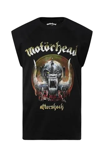 JP 1880 Herren Tanktop Motörhead in Übergrößen (L-8XL) - Stylisches Tanktop mit großem Motörhead-Print. Ideal für lässige Looks, bietet es einen bequemen Schnitt und Raglan-Schulternähte für optimalen Tragekomfort. Perfekt für Fans und modebewusste Männer! 3XL erhältlich.
