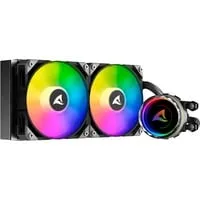Sharkoon S80 RGB AIO Wasserkühlung 240mm - Wasserkühlung mit RGB-PWM-Lüftern für optimale Temperaturkontrolle und leisen Betrieb, ideal für Gamer und PC-Enthusiasten.