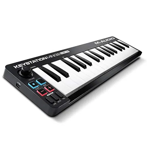 M-AUDIO Keystation Mini 32 MK3 - Ultra-portabler Mini USB MIDI Keyboard Controller mit MPC Beats