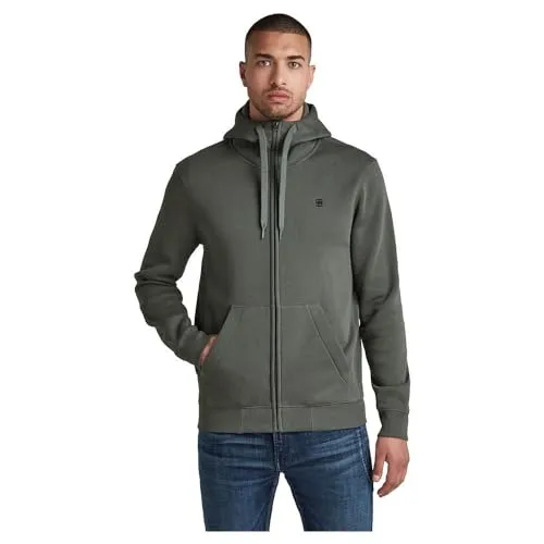 G-STAR Herren Premium Core Hooded Zip Sweatshirt, Grau von G-STAR