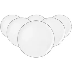 Seltmann Weiden Speiseteller rund 26 cm, 6 Stück in schwarz von Seltmann Weiden